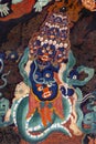 Buddhist wall painting in the Drepung Monastery - Tibet