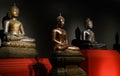 Ancient Buddhist statues Exhibited at the National Museum of Thailand