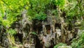 Ancient buddhist statues in rocks near Lingyin Temple, Hangzhou,