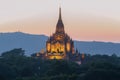 Ancient Buddhist temple of Gaw Daw Palin Phaya. Bagan