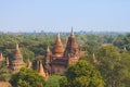 Ancient Buddhist Temples in Bagan Royalty Free Stock Photo