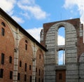 Ancient Building Called FACCIATONE the unfinished part of the cathedral of Siena in Central Italy Royalty Free Stock Photo