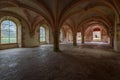 Ancient building of medieval French abbey. Abbey of Fontenay, Burgundy, France, Europe Royalty Free Stock Photo