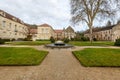 Ancient building of medieval French abbey. Abbey of Fontenay, Burgundy, France, Europe Royalty Free Stock Photo