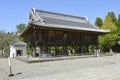 Ancient building in Naritasan Shinshoji temple and blue sky. traveler come to travel visit and for worship budha