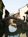 Ancient building reflecting on the peaceful river Royalty Free Stock Photo