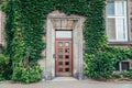 Ancient building with wooden door Royalty Free Stock Photo