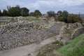 Ancient buildings at The Ancient City of Troy in Turkey