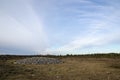 Ancient burial place with cobble stones Royalty Free Stock Photo