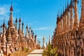 Ancient Burmese Kakku Pagodas near Inle lake, Myanmar