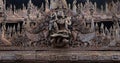 Ancient Burmese wood carving