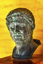 Ancient Bust Roman Emperor Hadrian Italica Seville Andalusia Spain Royalty Free Stock Photo