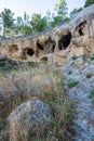 Ancient Byzantine Village Canalotto - Archaeological site in Calascibetta, Sicily, Italy