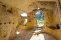 Ancient Byzantine Village Canalotto - Archaeological site in Calascibetta, Sicily, Italy