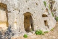 Ancient Byzantine Village Canalotto - Archaeological site in Calascibetta, Sicily, Italy