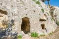 Ancient Byzantine Village Canalotto - Archaeological site in Calascibetta, Sicily, Italy