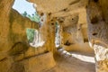 Ancient Byzantine Village Canalotto - Archaeological site in Calascibetta, Sicily, Italy