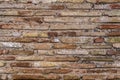 Ancient Byzantium brick wall, fragment from ancient Greek building