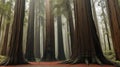 Ancient California redwood trees, Beech Forest, great ocean road, Victoria, Australia
