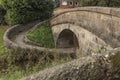 Ancient canal bridge used to move horses across to another towpath