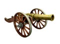 Ancient cannon on wheels
