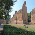 Ancient Caraccalla Baths in Rome italy. Royalty Free Stock Photo