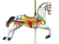 An ancient carousel horse Royalty Free Stock Photo