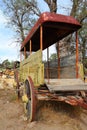 Ancient cart in the mine of mineral de pozos guanajuato III Royalty Free Stock Photo