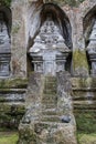 Ancient carved in stone temple Gunung Kawi, Bali island