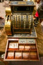 Ancient cash register, rarity Royalty Free Stock Photo