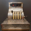 Ancient cash register Royalty Free Stock Photo