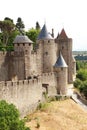 Ancient castle of carcasonne Royalty Free Stock Photo