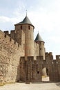 Ancient castle of carcasonne Royalty Free Stock Photo