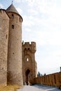 The ancient castle of carcasonne Royalty Free Stock Photo