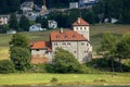 Ancient Castle Crap da Sass - Silvaplana village in Switzerland