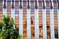 Ancient castle Fishermen& x27;s bastion reflected in the mirror windows of a building Royalty Free Stock Photo