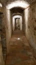 Ancient castle jail corridor