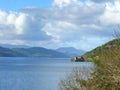 Ancient castle on a loch in the Highlands of Scotland