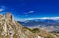 Ancient castle of Rocca Calascio, L`Aquila, Italy Royalty Free Stock Photo