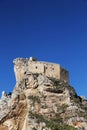 Ancient castle on a rock, mussomeli, sicily Royalty Free Stock Photo