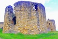 Ancient castle rules with close detail of construction Royalty Free Stock Photo