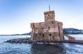 The ancient castle on the sea, Rapallo, Genoa Genova, Italy Royalty Free Stock Photo