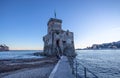 The ancient castle on the sea, Rapallo, Genoa Genova, Italy Royalty Free Stock Photo