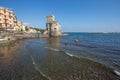 The ancient castle on the sea, Rapallo, Genoa Genova, Italy Royalty Free Stock Photo