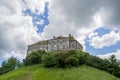 Ancient castle on the top of the hill in Ukraine Royalty Free Stock Photo