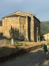 Ancient cathedral on the side of a road on the Spanish Trail, Spain. Amazing architecture to go back in time.