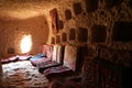 Ancient cave house interior. Royalty Free Stock Photo