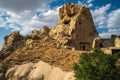 Ancient cave houses Cappadocia, Turkey Royalty Free Stock Photo