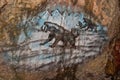 Ancient Cave Painting Royalty Free Stock Photo