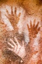 Ancient cave painting in Patagonia